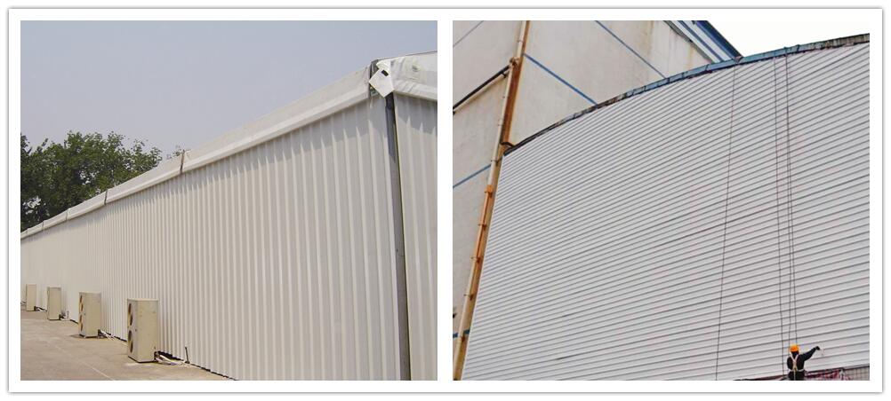 Metal corrugated steel sheets for exterior walls